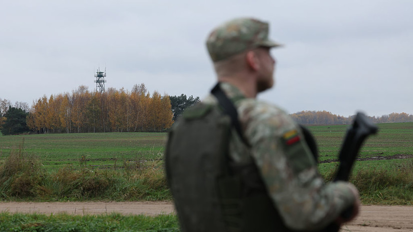 Литовские пограничники зафиксировали необычное нарушение границы России