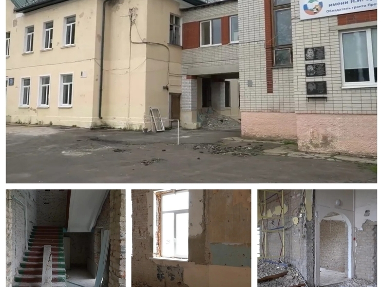 Власти рассказали о ходе капремонта школы в Урицком районе Орловской области