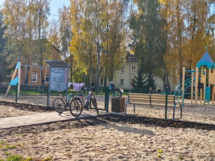 В посёлке Храброво оборудовали место для детских игр и отдыха