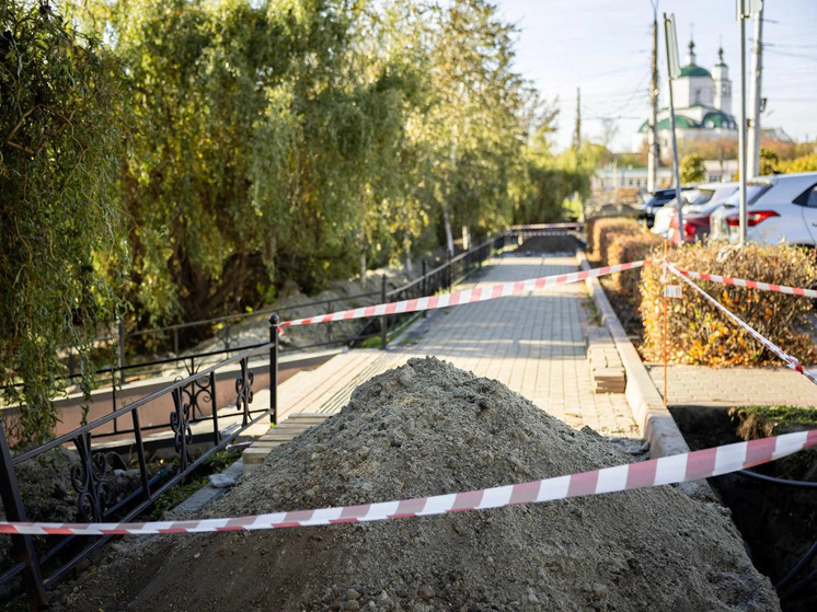 В Курске обновляют освещение на набережной у «Утиного острова»