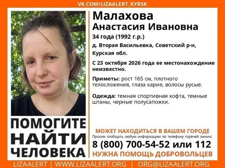В Курской области разыскивают женщину, пропавшую 23 октября