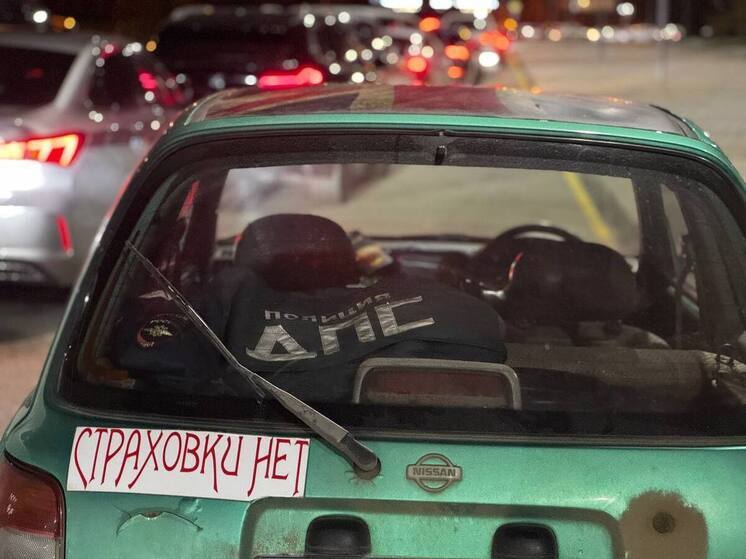 В Сочи на Донской задержали 20-летнего водителя с признаками опьянения