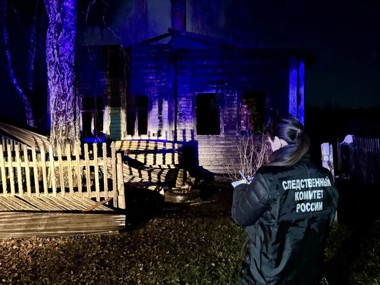 Мужчина погиб на пожаре в Вытегорском округе