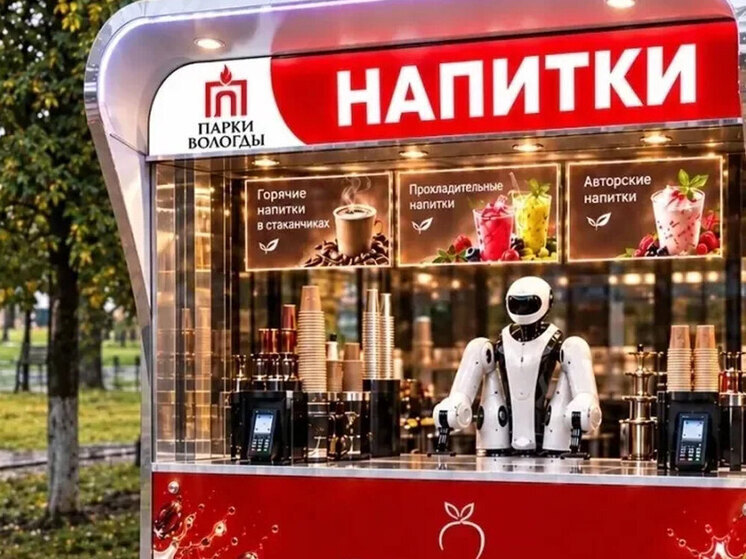 Робот будет готовить напитки в уличном кафе Вологды